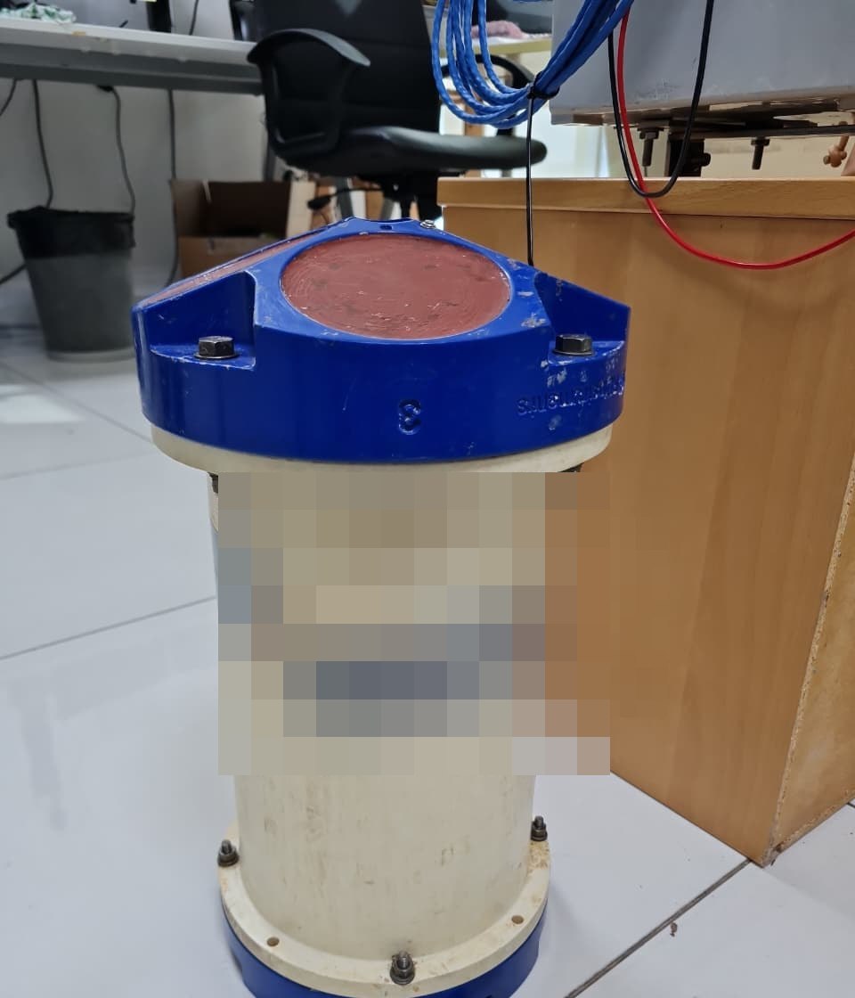Physical ADCP instrument during troubleshooting
